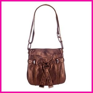 B Makowsky | Brown Leather Belted Crossbody